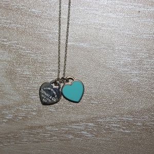 Tiffany Blue® Double Heart Tag Pendant in Silver, Mini
